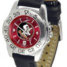 Florida State Seminoles Women Sport AnoChrome Leather Band Watch