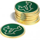 USF University of South Florida Bulls 12 Pack Golf Ball Markers