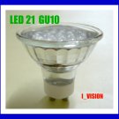 6 x LED 21 LIGHT BULB GU10 1.5W 8500K