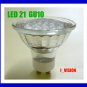6 x LED 21 LIGHT BULB GU10 1.5W 8500K