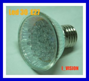 6 x 30 LED LIGHT BULB GU10 DAY WHTE 8500K