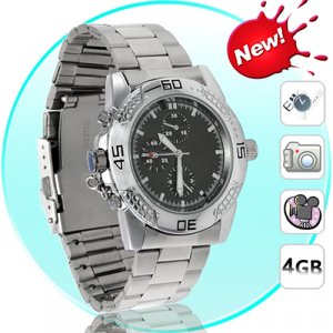 Spy Watch - 30FPS Camcorder DVR Watch (Stainless Steel)