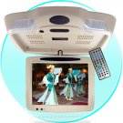 Roof Mount Monitor DVD Player - USB + SD Reader -Tan