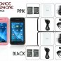 Elegance Cellphone Twin Pack (Black and Pink Phone 2-Pack)