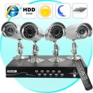Security Camera + DVR Kit - 4 Cameras and Surveillance Recorder