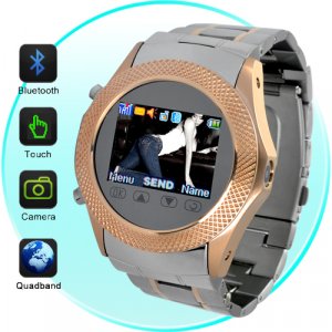 Globalist - Elegant Quad Band Touchscreen Cellphone Watch