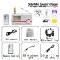 Solar Mini Speaker Charger + MP3 Player + Alarm Clock