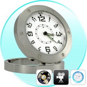 Spy Camera Clock (Motion Detection, 30FPS, Pinhole Lens)