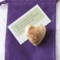 Jerusalem Olive Wood Carved Heart/Cross & Gift Bag