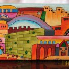 Jewelry Box  Emanuel Wood Hand Painted Medium  'Jerusalem Kotel'