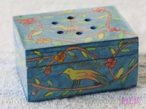 Havdalah Spice Box - Yair Emanuel's  'Bird Pattern''