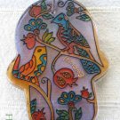 Hamsa - Yair Emanuel's  Glass Hand Painted  Large  'Birds'