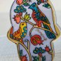 Hamsa - Yair Emanuel's  Glass Hand Painted  Large  'Birds'