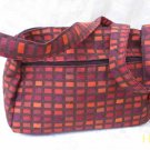 Nava -  Elegant Woven Orange  Fabric 4 Pockets Shoulder Handbag
