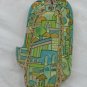 Wood Hamsa Emanuel Hand Painted Wall Decor  'Pastel Jerusalem'