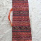 Shofar Bag  Ethnic Woven Fabric Orange Medium Size -- M7-8