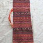 Shofar Bag  Ethnic Woven Fabric Orange Medium Size -- M7-8