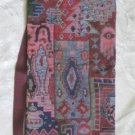 Shofar Bag  Ethnic Woven Fabric Red Medium Size -- D21NW