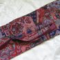 Shofar Bag Ethnic Woven Fabric Red Medium Size -- D21NW