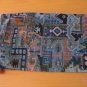 Shofar Bag Ethnic Woven Fabric Blue Medium Size -- D17