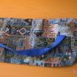 Shofar Bag Ethnic Woven Fabric Blue Medium Size -- D17