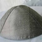 Kippa Raw Silk Emanuel Silver Gray YAR4
