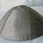 Kippa Raw Silk Emanuel Silver Gray YAR4