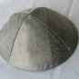 Kippa Raw Silk Emanuel Silver Gray YAR4