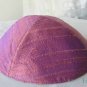 Kippa Raw Silk Emanuel Burgundy YAR3