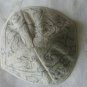 Kippa Hand Embroidered Emanuel Silver & White Dove of Peace -- YAE9