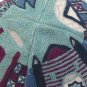 Kippa Hand Embroidered Emanuel Blue Jerusalem -- YAE6