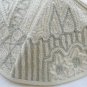 Kippa Hand Embroidered Emanuel  Silver & White  Jerusalem -- YAE2