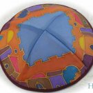 Kippa Emanuel Hand Painted Silk Multi-Color  -- YAS10