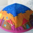 Kippa Emanuel Hand Painted Silk Multi-Color  -- YAS6