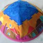 Kippa Emanuel Hand Painted Silk Multi-Color  -- YAS6