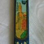Mezuzah Emanuel Wood Small Hand Painted Jerusalem Towers-- MZS5