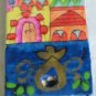 Mezuzah Emanuel Wood Small Hand Painted Oriental Jerusalem -- MZS17