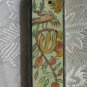 Mezuzah Emanuel Wood Large Hand Painted Birds & Pomegranates -- MZL5