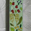Mezuzah Emanuel Wood Large  Hand Painted Seven Species -- MZL6