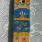 Mezuzah Emanuel Wood Large Hand Painted Whimsical Flowers -- MZL19