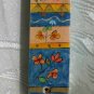 Mezuzah Emanuel Wood Large Hand Painted Whimsical Flowers -- MZL19