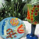 Kiddush Cup Emanuel Hand Painted Wood Bride Groom -- CU8