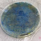Round Dish Andreas Meyer Fused Decorative Glass - Jeans