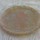 Round Dish Andreas Meyer Fused Decorative Glass - Metallic Jeans