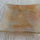 Square Dish Andreas Meyer Fused Decorative Glass - Metallic Jeans