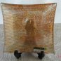 Square Dish Andreas Meyer Fused Decorative Glass - Metallic Jeans