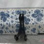 Tray Andreas Meyer Fused Decorative Glass -  Blue Embroidery