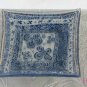 Square Dish Andreas Meyer Fused Decorative Glass - Blue Embroidery