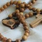 Olive Wood Bethlehem Holy Land Rosary Jerusalem Cross