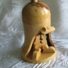 Olive Wood Bell With Nativity Scene -  Large Size